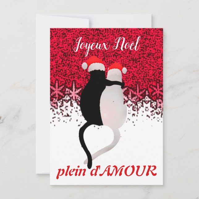 Carte de voeux AMOUR pour Noël (Vorderseite)