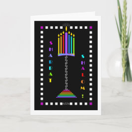 Carte de voeux Ampersand Menorah Shabbat Shalom