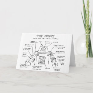 Carte de voeux amusante catholique de l'église Pul