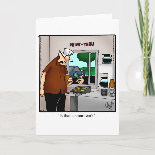Carte de voeux amusante pour garder le contact (Devant)