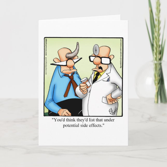 Carte de voeux amusante pour le bien-être (Devant)