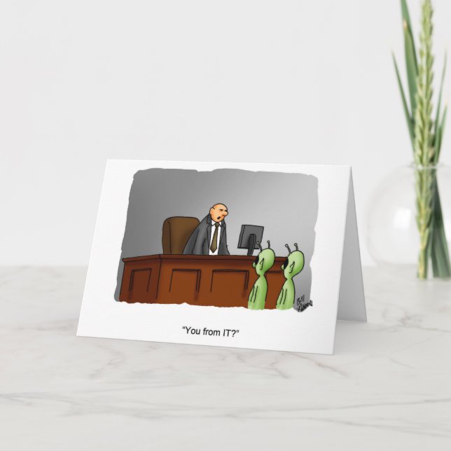 Carte de voeux amusante pour l'entreprise (Devant)