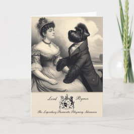 Carte de voeux amusante Schnauzer Byron