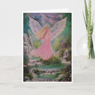 carte de vœux ange de la terre