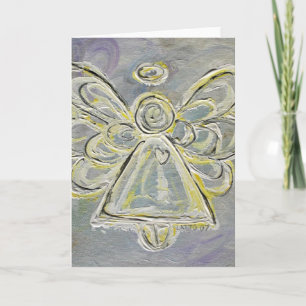 Carte de voeux Angel Blanc et Argent ou Cartes de 