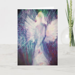 Carte de voeux Angel Ethereal Purple Indigo