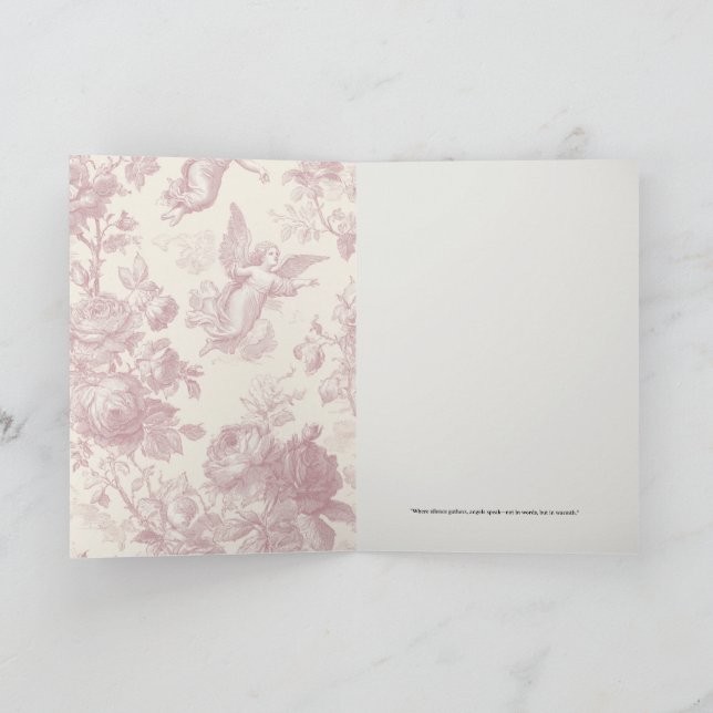 Carte de vœux angélique Celestial Notes (Intérieur)
