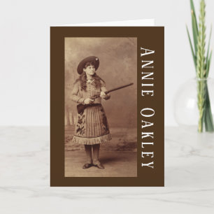 Carte de voeux Annie Oakley Sharpshooter