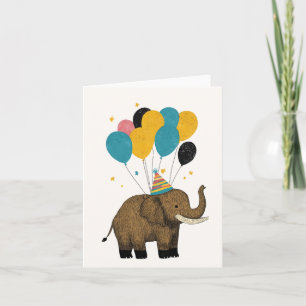 Carte de voeux Anniversaire Mammoth - Amusant et W
