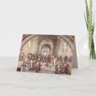 carte de voeux antique d'école d'art