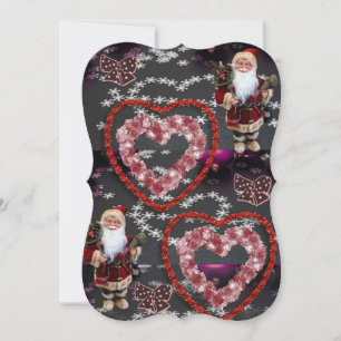 Carte de voeux Appartement de Noël, Père Noël