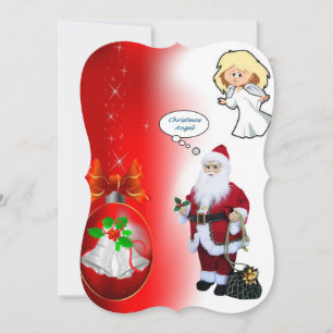 Carte de voeux Appartement de Noël, Père Noël