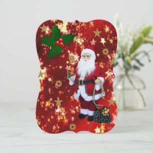 Carte de voeux Appartement de Noël, Père Noël