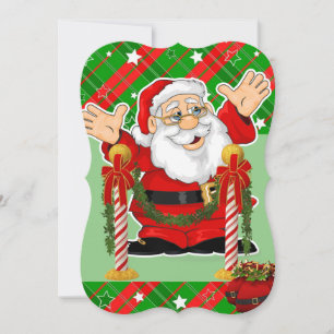 Carte de voeux Appartement de Noël, Père Noël