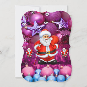 Carte de voeux Appartement de Noël, Père Noël