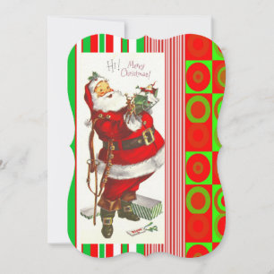 Carte de voeux Appartement de Noël, Père Noël