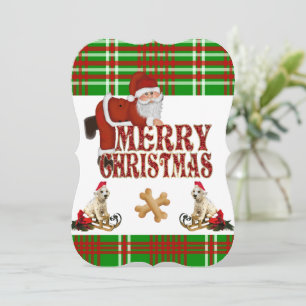 Carte de voeux Appartement de Noël, Père Noël