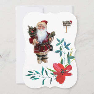 Carte de voeux Appartement de Noël, Père Noël