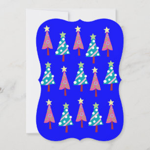 Carte de voeux Appartement de Noël Pink & Blue Tre