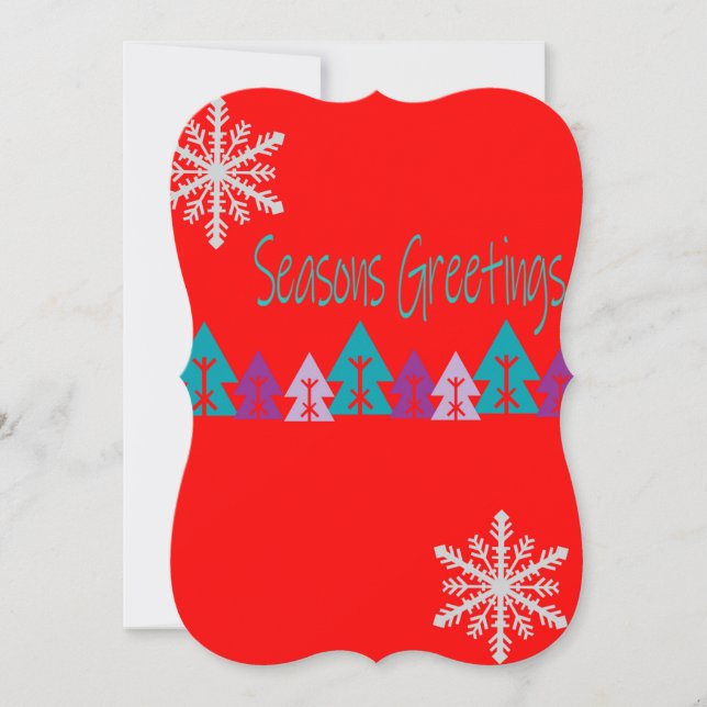 Carte de voeux Appartement Joyeuses Fêtes de Noël (Devant)