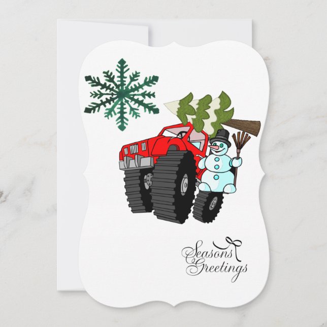 Carte de voeux Appartement Joyeuses Fêtes de Noël (Devant)