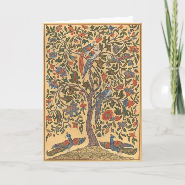 Carte de voeux Arbre de vie (Devant)