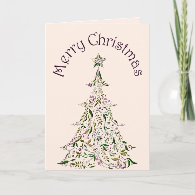 Carte de voeux - Arbre toscan (Devant)