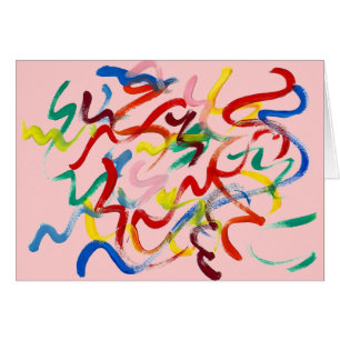 Carte de voeux Art Abstrait