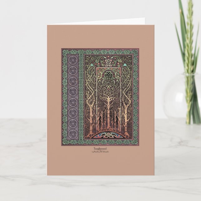 Carte de voeux Art Celtique Tanglewood (Devant)