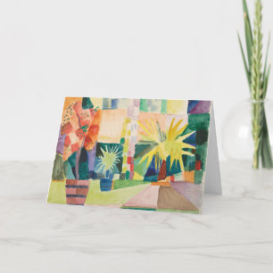 Carte de voeux Art "Garden On Lake Thun"