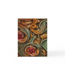 Carte de voeux Art nouveau 6 vierge