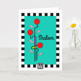 Carte de voeux Art Nouveau Shalom