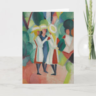 Carte de voeux Art "Trois Filles"