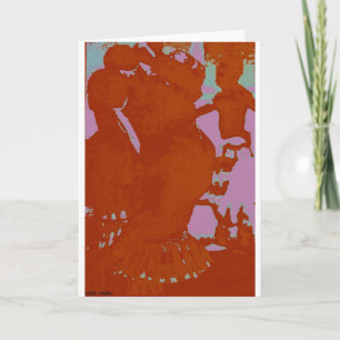 Carte de voeux ArtBlank pour les batteurs africain