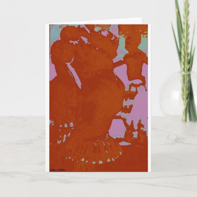 Carte de voeux ArtBlank pour les tambours africain (Devant)