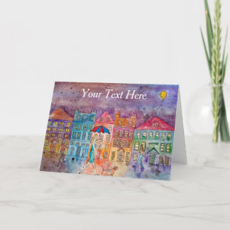 Carte de voeux artistique personnalisée Votre text