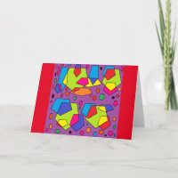 Carte de vœux artistique pour toutes occasions ave