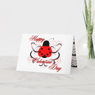 Carte de voeux Artsy mignonne de coccinelle de