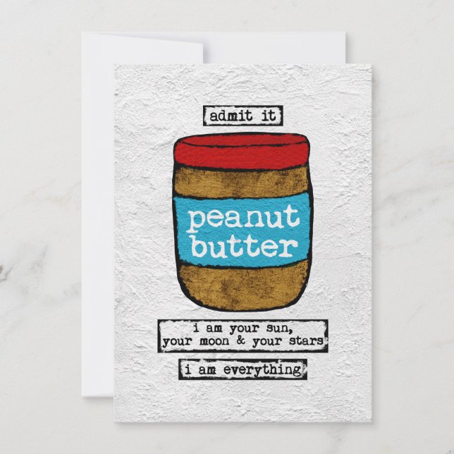 Carte de voeux au beurre d'arachide - Nourriture a (Devant)