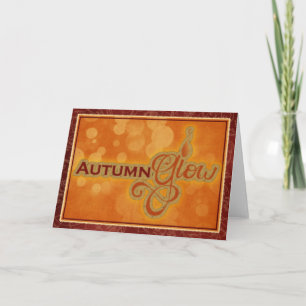 Carte de voeux Automne Glow Fall Season