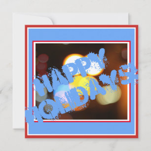 Carte de vœux aux chandelles pour les Fêtes