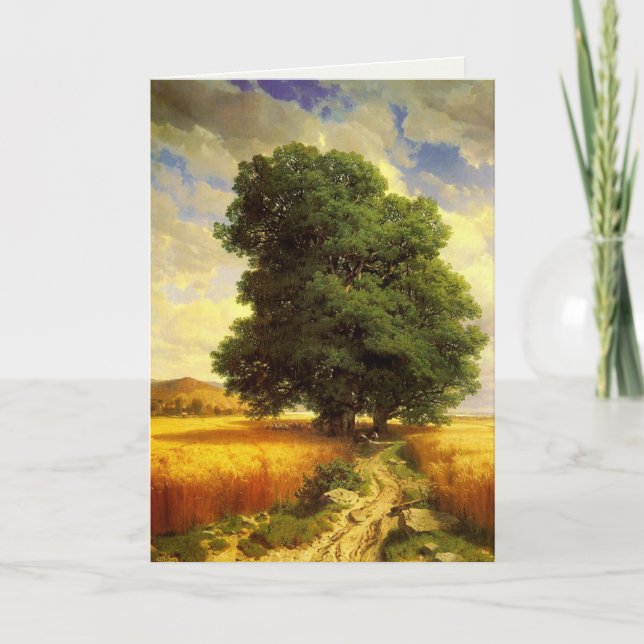 Carte de voeux avec Alexandre Calame Peinture (Devant)