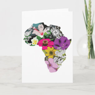 Carte de voeux avec design africain