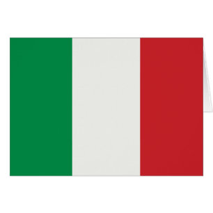 Carte de voeux avec drapeau italien