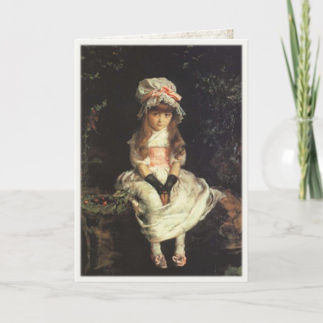 Carte de voeux avec John Everett Millais Peinture (Devant)