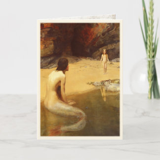 Carte de voeux avec la peinture de John Collier
