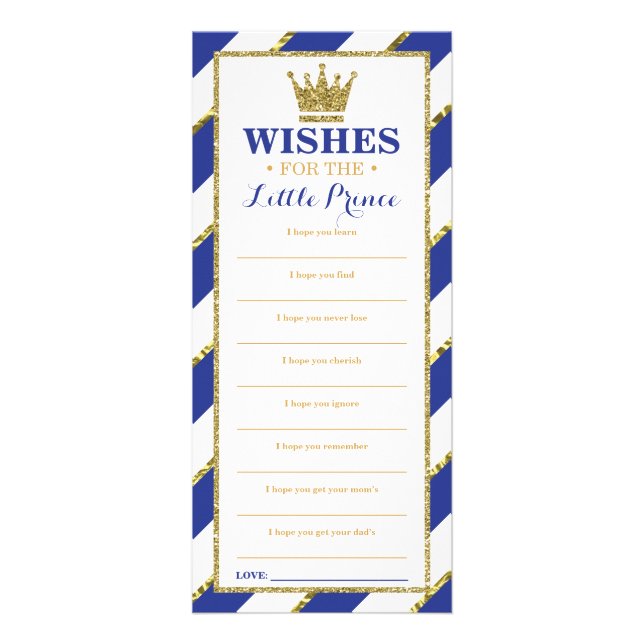 Carte de voeux, Baby shower, Prince, 25 Pack (Devant)