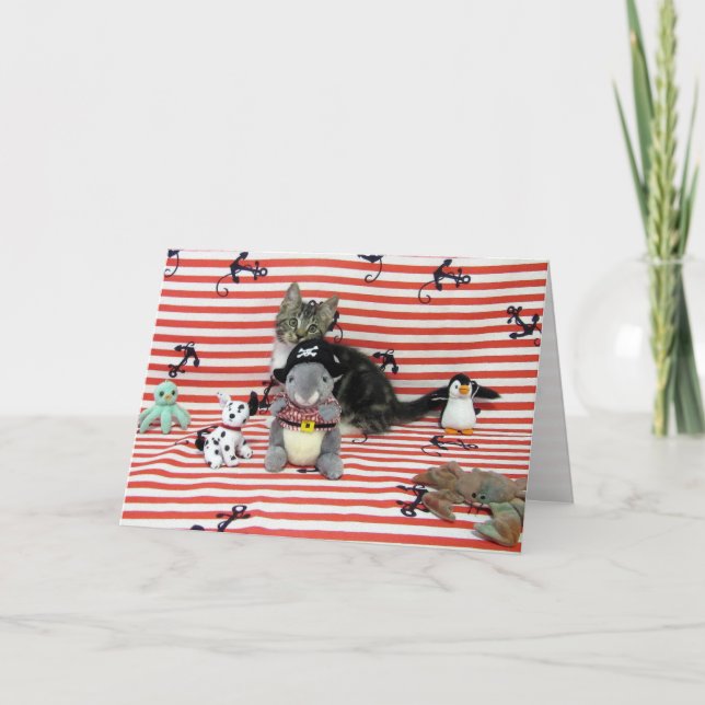 Carte de voeux Bandit Ancres Away (Devant)