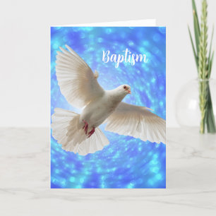 Carte de voeux Baptism Dove