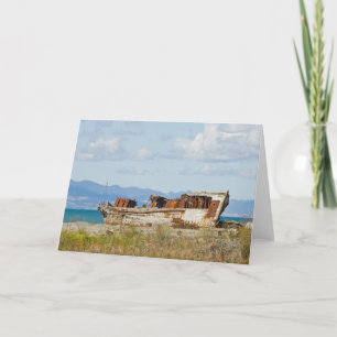 Carte de voeux bateau de pêche